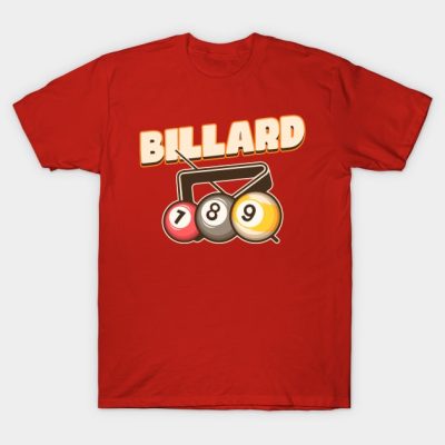 Billiard Pool Billiard Snooker Club T-Shirt Official Billiard Merch