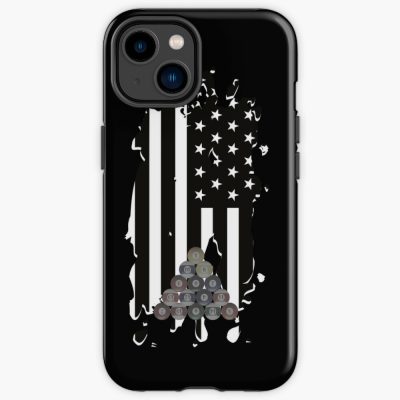 Pool Player T-Shirt American Flag Iphone Case Official Billiard Merch