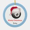 poolchick merry christmas santaball personalize ceramic ornament r6a0f49ef4f9c4263b4f1a1a7e289867c x7s2y 8byvr 1000 - Billiard Gifts Store