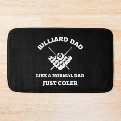 Pool Player Shirt For Dad, Pool Player Gift Bath Mat Official Billiard Merch