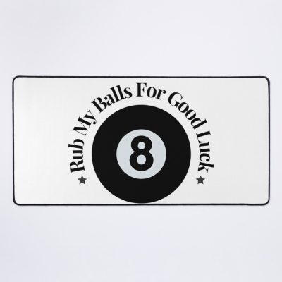 Billiard Pool Balls - Rub My Balls For Good Luck Mouse Pad Official Billiard Merch