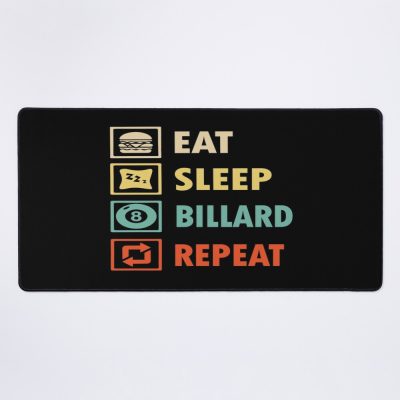 Eat Sleep Billiard Repeat Mouse Pad Official Billiard Merch