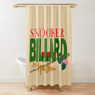 Snooker Billiard My Passion Shower Curtain Official Billiard Merch