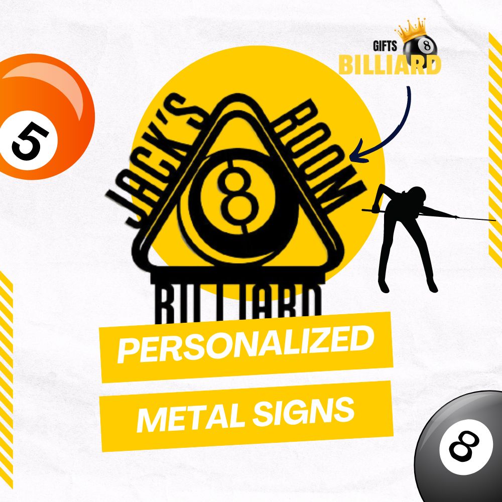 Billiard Gifts Store Personalized Billiard Metal Signs